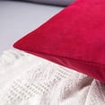 thumbnail image 6 of Cterwk Set of 2 Velvet Throw Pillow Covers, Soft Decorative Square Pillowcases, Luxury Home Décor Cushion Case, 16x16 inch, 6 of 8