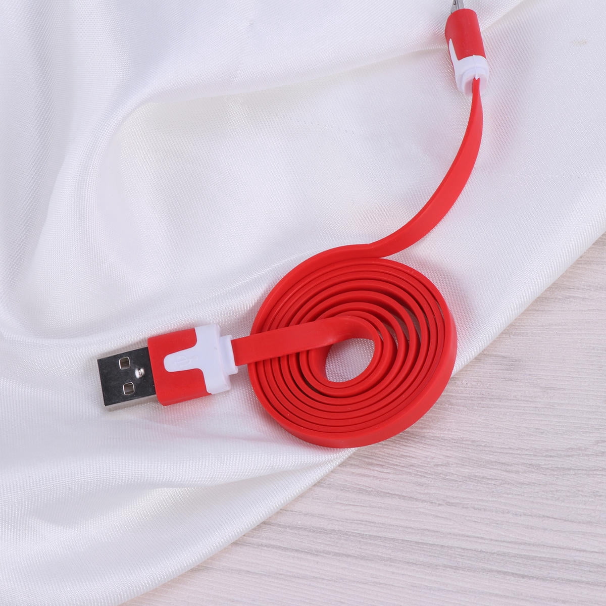 RUNROTOO USB Charging Cable Charging Cables for Multiple Devices Red 1Pcs