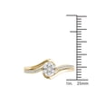 thumbnail image 4 of 1/4 Carat T.W. Diamond Bypass Flower 10kt Yellow Gold Fashion Ring, 4 of 5