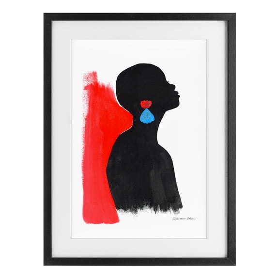 Stupell Industries Contemporary Dreaming In Color Black Framed Print Under Glass, 14 x 20, by Simone Elum