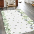 thumbnail image 2 of Kitchen Mats for Floor 3x5 Ft, Farmhouse Botancial Non Slip Area Rugs for Kitchen Bedroom Entryway, Pastoral Daisy Leaves Watercolor Washable Carpet Runner Rug Floor Mats for Bedroom Home Decor, 2 of 8