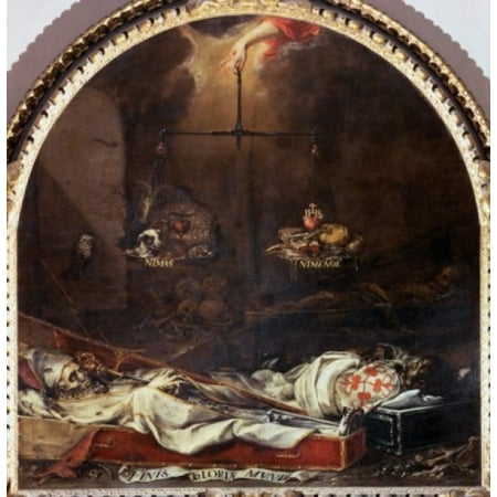 The End Of The Glories Of The World 17th C Juan de ValdÔo?s Leal (1622-1690 Spanish) Canvas Art - Juan de Valdes Leal (18 x 24)