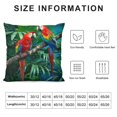 thumbnail image 5 of Orinice Parrots Branch Tree Graphic Decorative Cushion Throw Pillow Cover 22x22in, 5 of 5