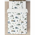 thumbnail image 3 of Sweet Jojo Designs Construction Truck Green and Blue Twin Comforter Set, 3 of 6