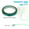thumbnail image 2 of Uxcell 2Pcs Cintas Florales 1/2" x 36 Yardas Cinta de Envoltura de Florista Impermeable PET Verde Claro, 2 of 6