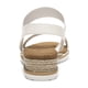 thumbnail image 4 of Sandalias con Cuña DREAM PAIRS SDPW2310W Blancas con Tira Elástica, 4 of 6