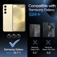 thumbnail image 2 of JETech Camera Lens Protector for Samsung Galaxy S24+ / S24 Plus, 9H Tempered Glass Metal Individual Ring Cover, Easy Installation Tray, HD Clear, 1 Set (Amber Yellow), 2 of 7