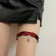thumbnail image 5 of Yokua Elegant Lace Bowknot Leg Garter Belt with Chain Gothic Thigh Strap for Women, 5 of 20