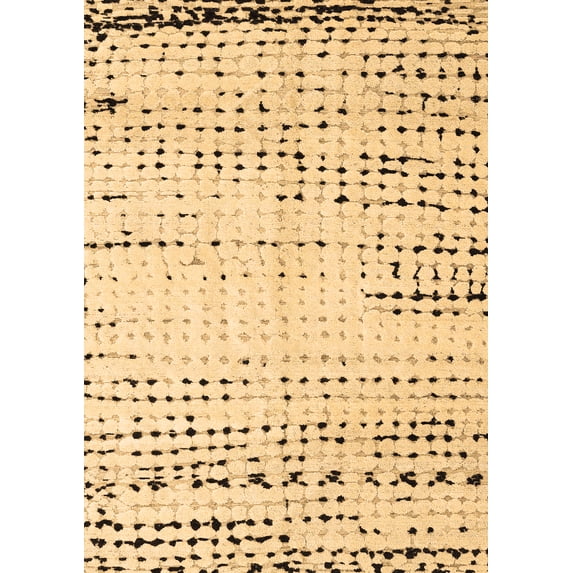 Ahgly Company Indoor Rectangle Solid Brown Modern Area Rugs, 2' x 5'