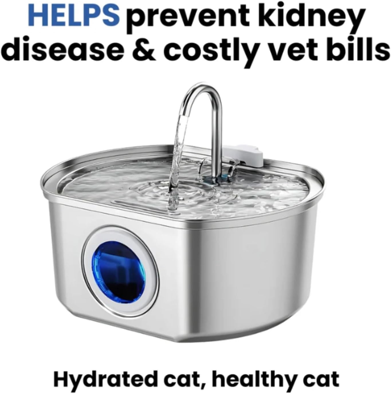 Selene The Doggy Fountain, Quiet Floor-Standing Pet Water Fountain, Feeding & Watering Supplies (A)