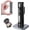 Black, variant on Pocket Rechargeable EDC Flashlight: 500 Lumens Mini Keychain Light with Fire Starter & Window Breaker, 3 Color Sidelights, for Camping, Everyday Carry (White)