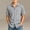 Gray, variant on Boys Button Down Shirts Cotton Linen Casual Short Sleeve Dress Shirt Summer Beach Tops with Pockets Size 5-15