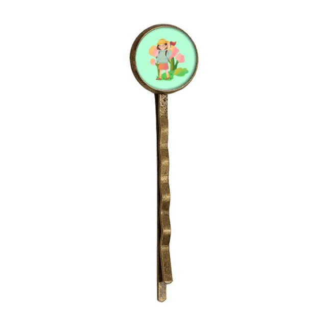 Travel Wizzard Pathfinding Guide Excursion Retro Metal Hair Bobby Pin Headwear