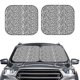 thumbnail image 2 of Balery Weave Geometric Parasol para parabrisas de coche de 2 piezas | Parasol plegable para parabrisas delantero de coche para la mayoría de sedanes-Medium, 2 of 6