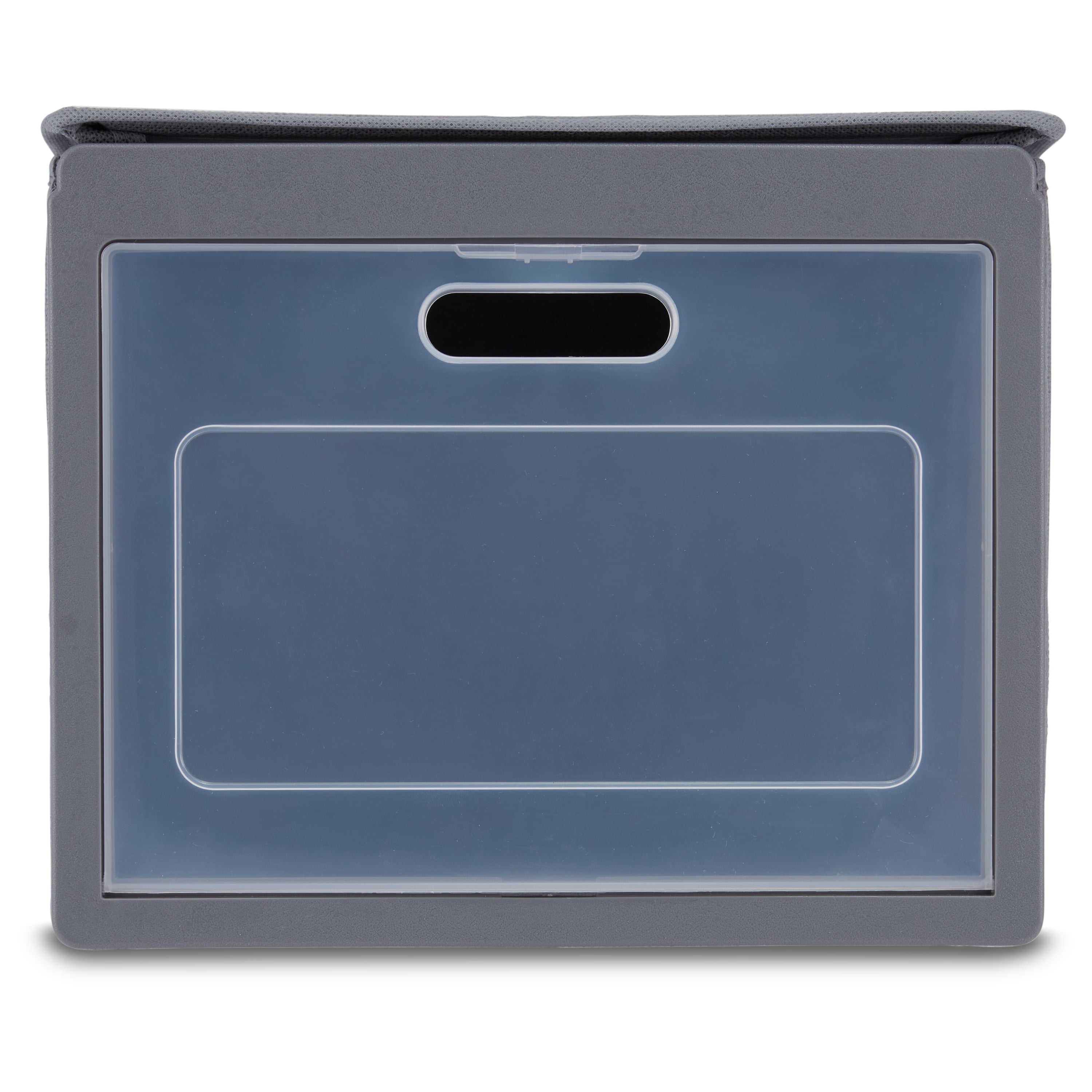 Mainstays Grey Stackable Fabric Shoe Storage Organizer for Closets