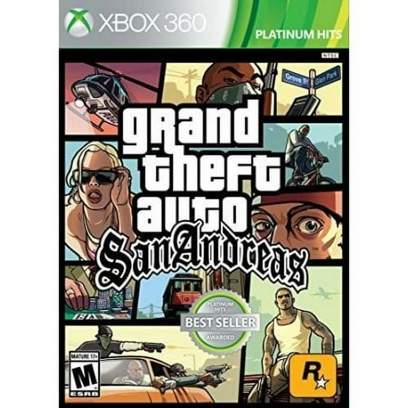 Restored Grand Theft Auto San Andreas- Xbox 360 (Refurbished)