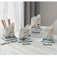 thumbnail image 3 of Wooden Pen holder Nautical Theme Nautical Desk Decor Organizer Mediterranean, 3 of 3