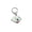7#-Labrador, variant on Dog Keychain, Puppy Keyring Keyfob Metal Pet ID Tags for Clothing Bag Adornment Accessory 14#-White Poodle