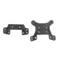 thumbnail image 1 of de placas de amortiguador de torre de choque y trasero de plástico negro para coche RC apto para 124018 RC Upgr Hugo placa de amortiguador de coche rc, 1 of 6