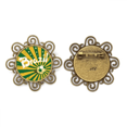 thumbnail image 1 of La cultura de futbol Brasil Brasil amarillo - verde Broche de flores, regalo de joyería para mujeres y niñas Unbranded M, 1 of 3