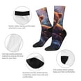 thumbnail image 3 of Logiee Lazy Stone Bear Print Adult Socks for Men & Women,Calf Socks, Ankle Socks,Boots Socks,Breathable Casual Sock,Unisex Crew Socks, 3 of 6