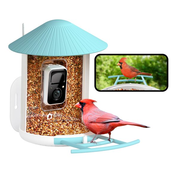 Comedero inteligente para pájaros NETVUE con cámara 1080P, inalámbrico, 1.5L