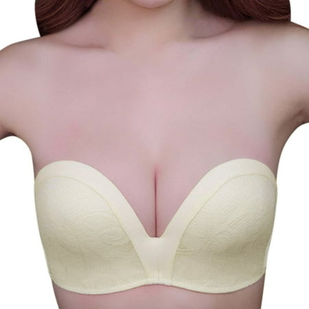 

Women Strapless Bra Strapless Pushup Bras Lift Bra Upwingsbra Wireless Non Slip Underwear Bra Bralettes