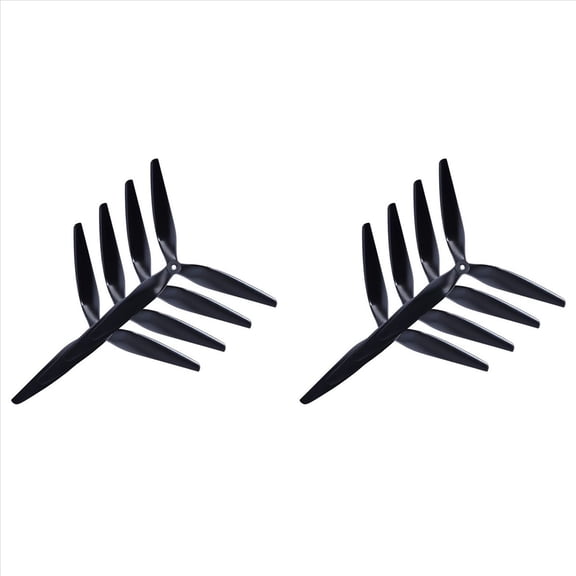 8 Piezas de Hélice de Nailon Reforzado con Carbono Negro de 3 Palas de 10 X 5 X 3 Pulgadas para Accesorios de Dron RC FPV