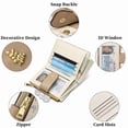 thumbnail image 4 of GAEKEAO Small Wallet for Women Slim Bifold Leather Credit Card Holder Purse Zipper Pocket Coin Wallets with ID Window, 4 of 8