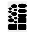thumbnail image 1 of Parches autoadhesivos para reparar prendas de vestir. 1 lámina de 15 unidades. Color negro., 1 of 5