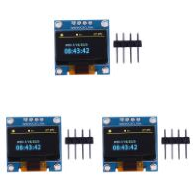 Módulo OLED 0.96 pulgadas 4 pines IIC SSD1315 Unidad para Arduino (Dislay) Azul Blanco
