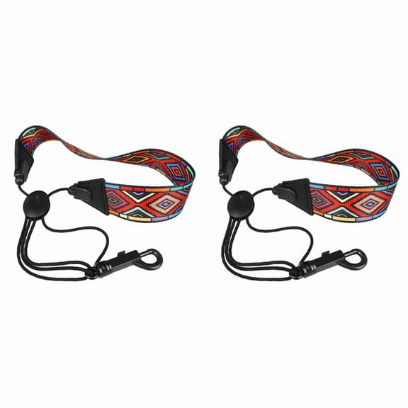 2 x Saxophone Neck Strap-red