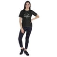 thumbnail image 5 of Inkmeso Crew Neck T-shirt It's Fine I'm Fine Everything's Fine" Letter Printed Inspirational Jersey Top For Women, 5 of 9