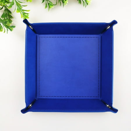 

Yishangzhng Leather Dice Tray Four-Corner Folding Game Dice Tray Tray Wireless Security Camera Home Organization Must Haves 2024