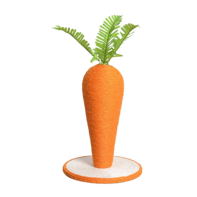 ZLight Funny Sisal Rope Cat Scratching Post Climbing Cat Scratcher L Frame DIY Carrot M