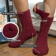 thumbnail image 6 of KOITHOT 6 Pack Men Fuzzy Socks Warm Winter Soft Fluffy Cozy Slipper Fleece Socks for Men, 6 of 9
