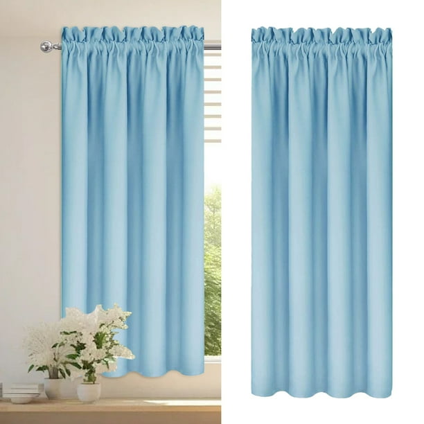 Cortinas Térmicas y Ahorradoras de Energía | Cortinas Opacas con Aislamiento Térmico E Insonorizadas para Dormitorio y Cocina | Tejido Liso con Efecto Seda