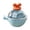 Sky Blue, variant on Cute Round Ice Ball Maker Mold, Large Spheres Ice Cube Tray for Cocktails, Easy Release Silicone Ice Mold with Lid for Home Bar Party Drinks