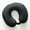 Black, variant on Bon Voyage Refreshing Cooling Gel Memory Foam Travel Neck Pillow with a Snap Button, Black