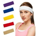 thumbnail image 6 of 1 Pack Sweatbands Sports Headbands for Men  Women Athletic Exercise Gym Workout Running Sweat Headbands Sweat Head Bands, 6 of 10