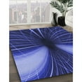 thumbnail image 2 of Ahgly Company Indoor Rectangle Patterned Light Slate Blue Area Rugs, 3' x 5', 2 of 6