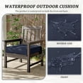thumbnail image 2 of Pakunoda Outdoor Chair Cushions 18.5 X 16 X 4 Inch, 2-Piece Patio Seat Pad Cushions, Waterproof Outdoor Seat Cushions Square Corner with Handle and Ties, Navy Blue, 2 of 7