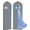 1, variant on Dress Bags for Gowns Long, 2 Packs 65" Garment Bags for Hanging Clothes, 4" Gusseted Clothing Bags for Closet Storage and Travel, Suit Bags for Coats, Jackets, Shirts and Sweater (2)