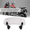 thumbnail image 3 of Motorcycle Windshield Extension Heighten Windscreen Adjustable Wind Rain Air Deflector Add On Spoiler Screen(Tawny ), 3 of 4