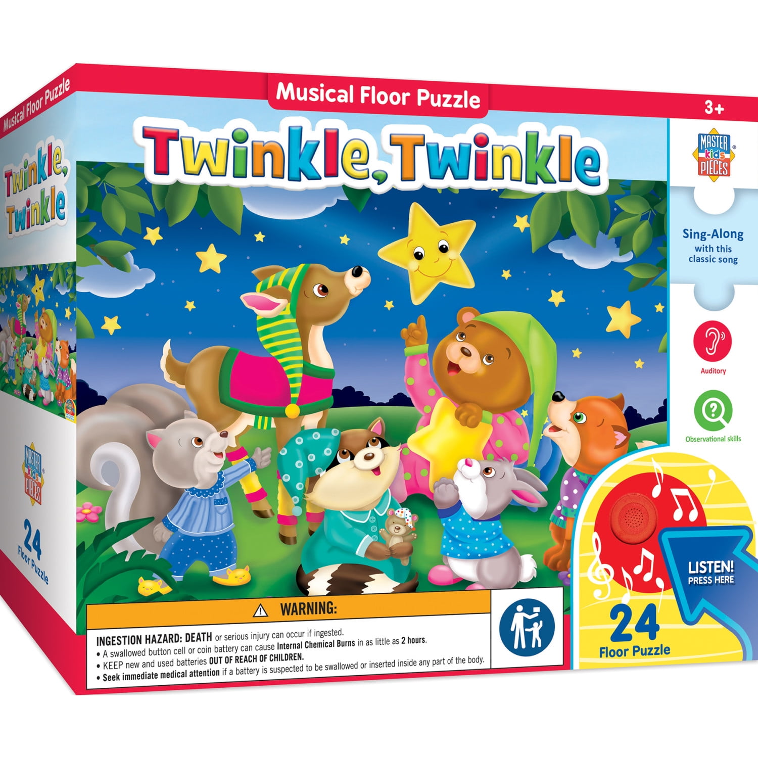 MasterPieces 24 Piece Sing-A-Long Sound Puzzle - Twinkle