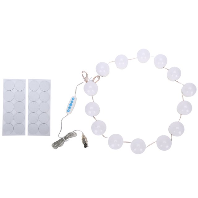 Espejo de maquillaje con luces LED USB regulables para maquillaje