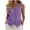 Purple, variant on cocolona Womens Summer Linen tank Tops Dressy Casual Business Blouses V Neck Sleeveless Button Solid Color Shirts