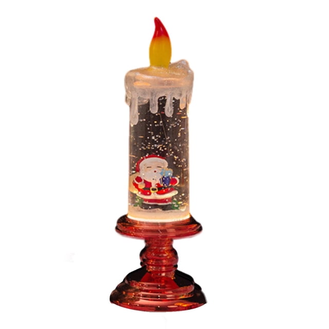 Centros de mesa de comedor de Navidad, luces navideñas, decoraciones brillantes, decoración de mesa navideña para dormitorio, festivales interiores , Vela