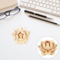 thumbnail image 2 of EeaseCA Tabletop Decor Wood Lotus Ornament Lotus Decor Desktop Adornment Home Decoration, 2 of 8