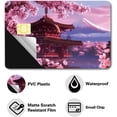 thumbnail image 3 of Credit Card Skin Debit Card Skin Debit Card Sticker Covers No Bubble Slim Small Chip Japanese Scenery Personalized Bank Card Decals Removable Transportation Card Cherry Blossom 7.3x5.4Inch, 3 of 8